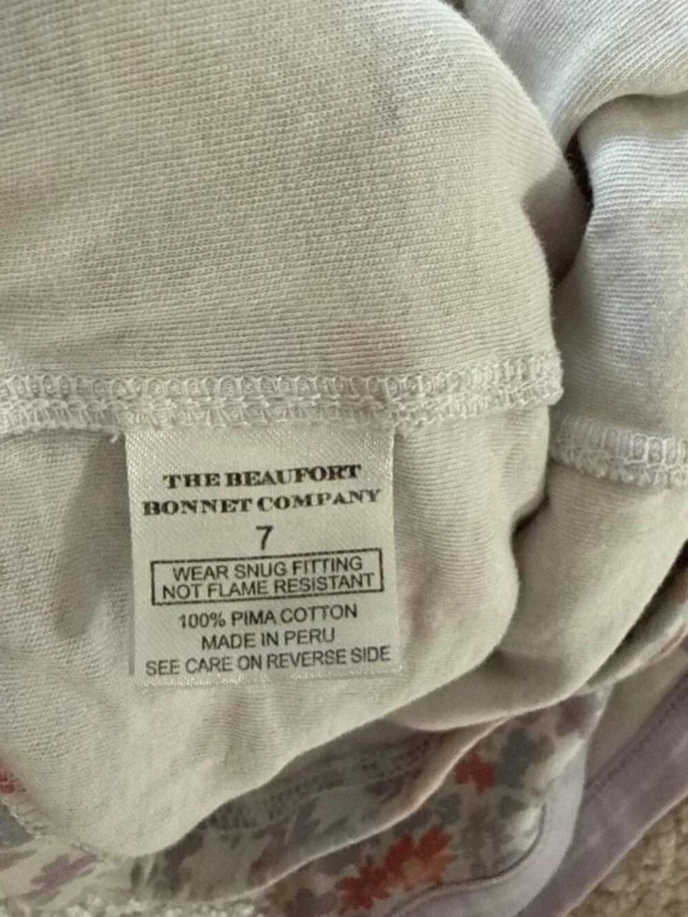 The Beaufort Bonnet Company floral pima cotton shorts size 7